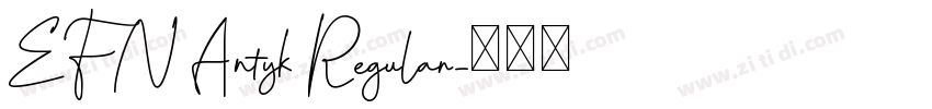 EFN Antyk Regular字体转换